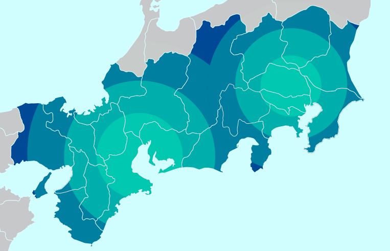 対応エリア Corresponding area